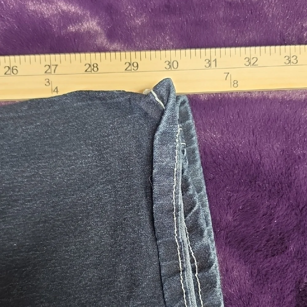 new directions Indigo Bootcut Jeans with White Stitching